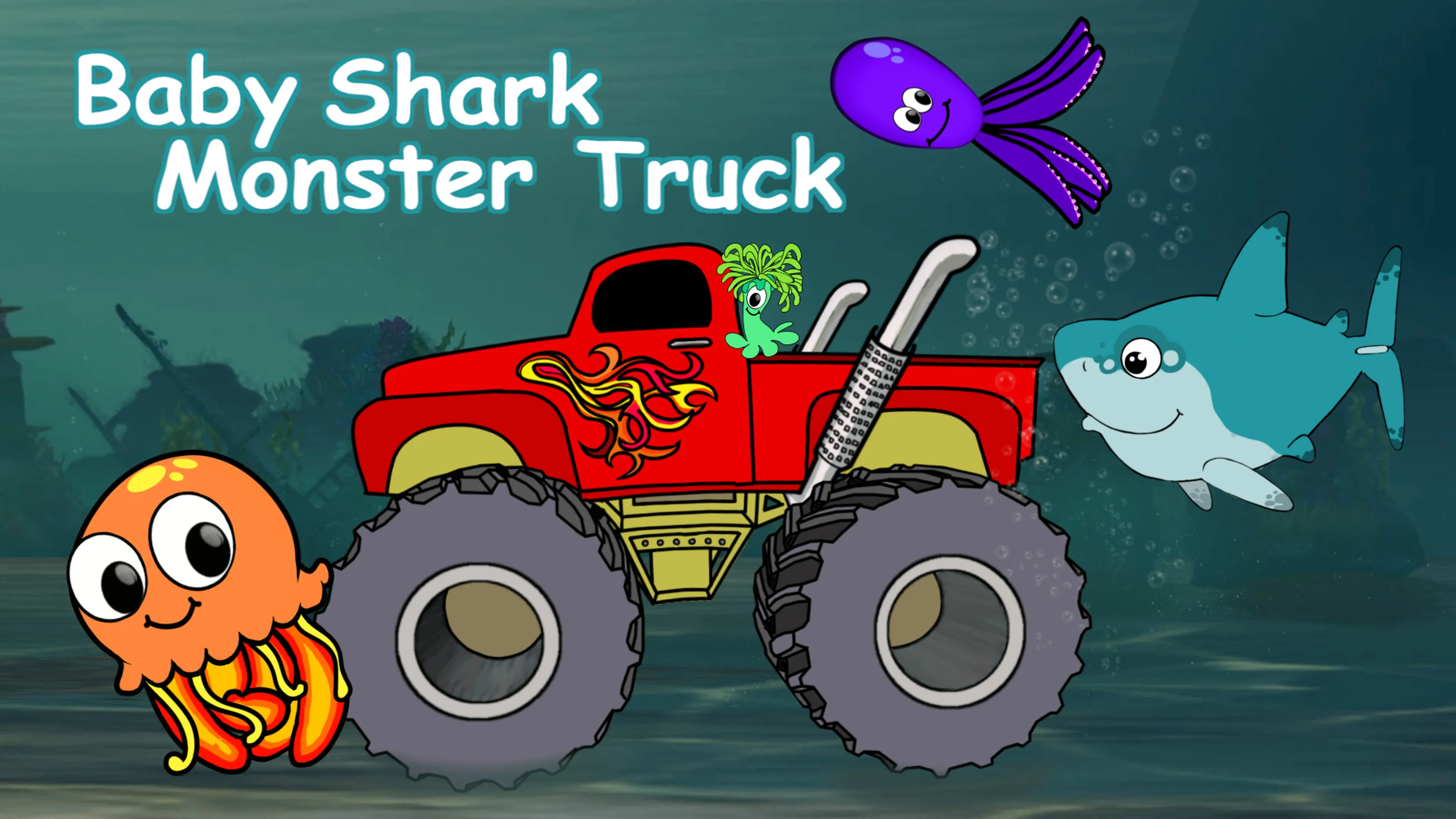 Baby Shark Monster Truck poster